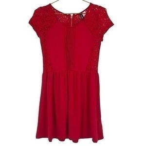 Divided Red Dress medium